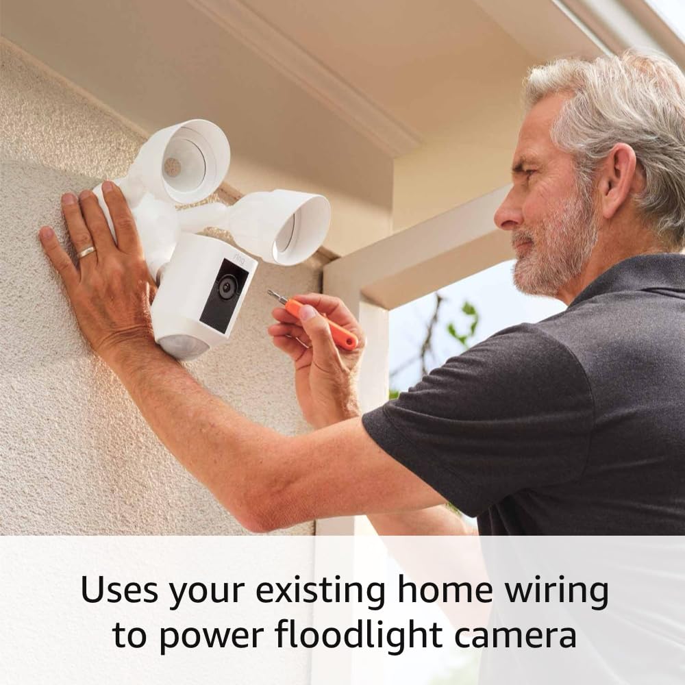 Ring Floodlight Cam Wired with 1080p Video