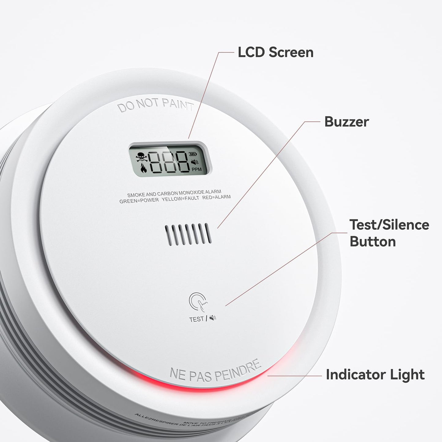 Smoke and Carbon Monoxide Detector Combo 5-Pack