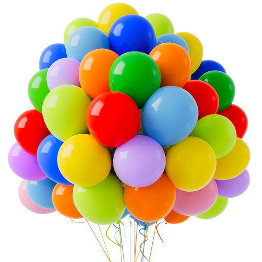 100 Pack Latex Balloons for Party Decorations
