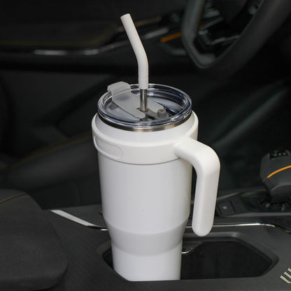 Sursip 50 oz Mug Tumbler,Stainless Steel Tumbler Mug with Non-Removable Handle–Keeps Drinks Cold up to 24 Hours–Sweat Proof, Dishwasher Safe,BPA Free-White