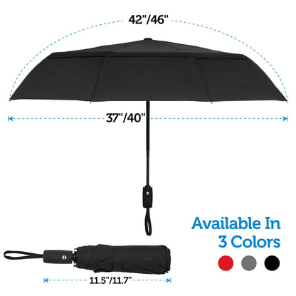 PANBU Umbrella Umbrellas for Rain, Ideal Portable Travel Umbrella Windproof Compact Umbrella for wind and Rain, --Stong Wind Resistant, Heavy Duty, Automatic Umbrella, Easy Open Close--Perfect Mens