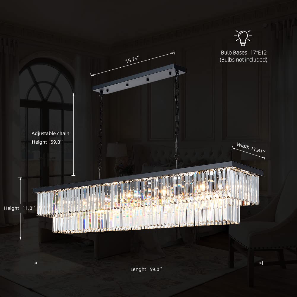 17-Light Crystal Chandelier for Dining Room