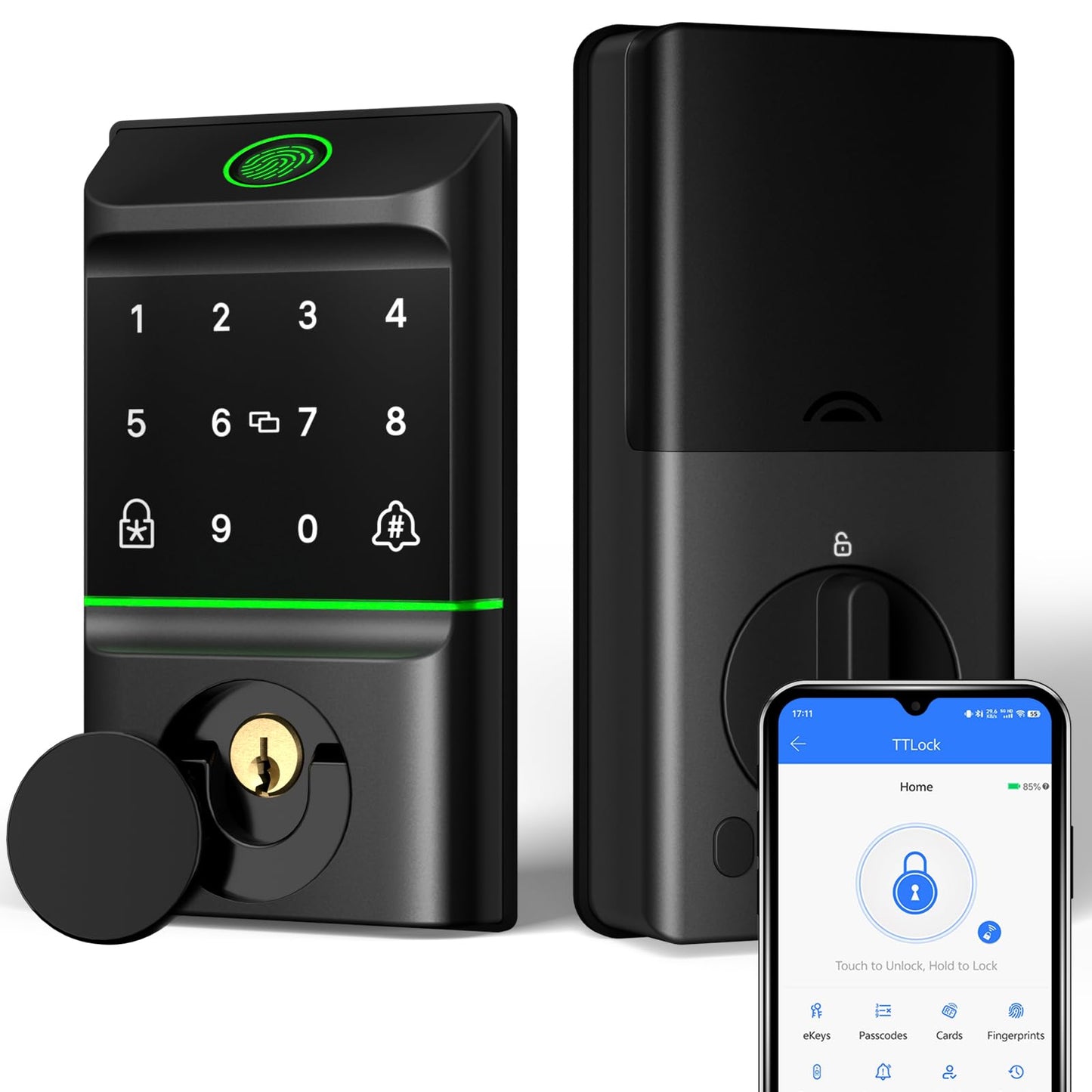 GGUU Smart Lock with Keypad and Fingerprint