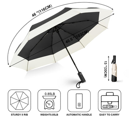 LEAGERA Compact Travel Umbrella for Women