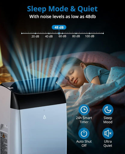 12,000 BTU Portable Air Conditioner with Remote