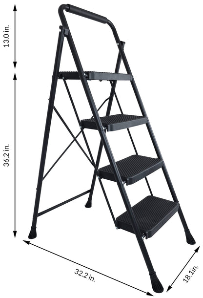 Elevon 2-Step Folding Step Stool with Anti-Slip Pedal