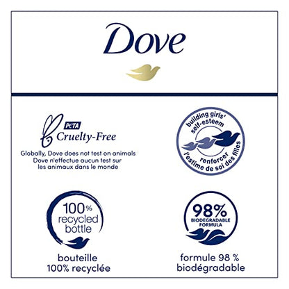 Dove Body Wash Renewing Peony and Rose Oil 4 Count for Renewed, Healthy-Looking Skin Gentle Skin Cleanser with 24hr Renewing MicroMoisture 20 oz