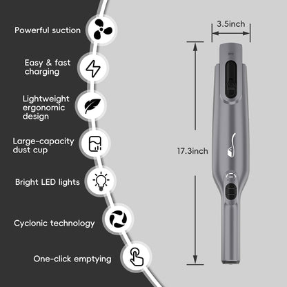 Cordless Handheld Vacuum with LED Light