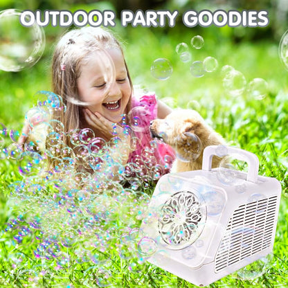 Electric Bubble Machine for Kids with Rechargeable Batteries