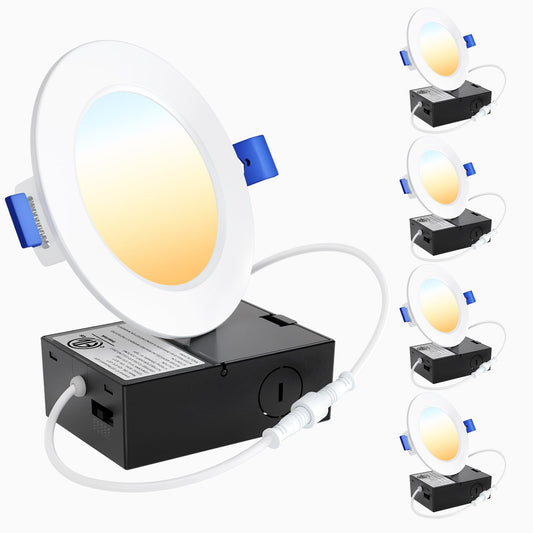 Ensenior 4-Pack Ultra-Thin LED Recessed Lights