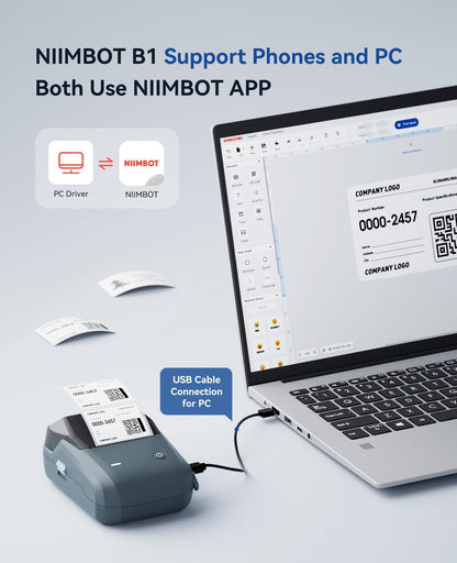 NIIMBOT Thermal Label Maker with 230 Labels