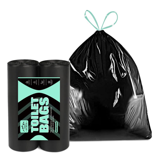 Sckee 50 Pack Heavy-Duty Waste Liners with Drawstring