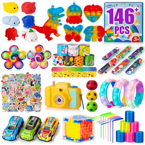 146 Pack Kids Party Favors Goodie Bag Toys Bulk