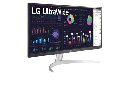 LG UltraWide FHD 29-Inch Computer Monitor 29WQ600-W, IPS with HDR 10 Compatibility, AMD FreeSync, and USB Type-C, White/Silver