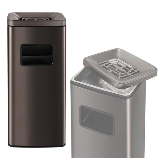 IRONWALLS Stainless Steel Outdoor Trash Can with Lid