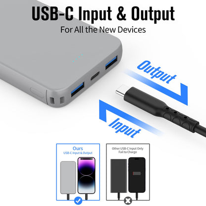 VANYUST 10000mAh Portable Charger with Fast Charging