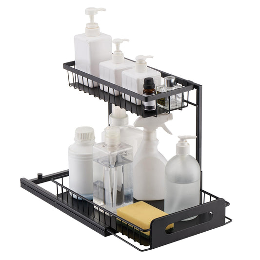2 Tier Pull Out Cabinet Organizer by VEVOR