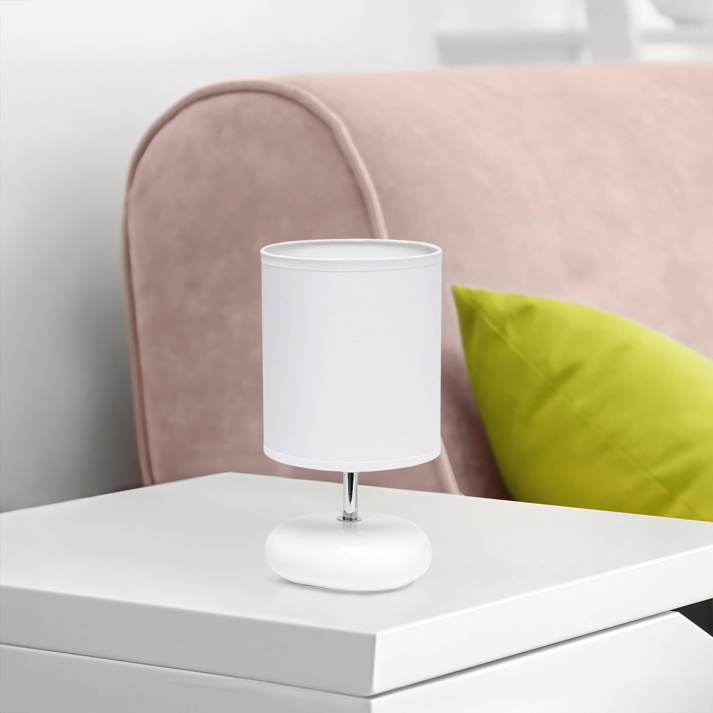 Petite Circle Stone Table Lamp for Kids Room