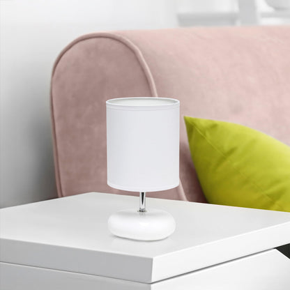 Petite Circle Stone Table Lamp for Kids Room