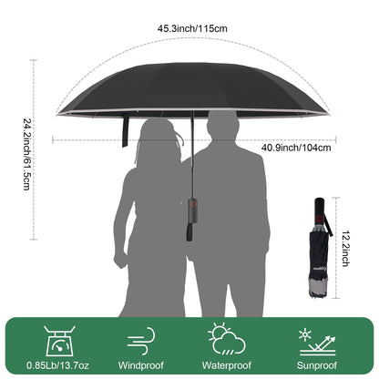 Rappeo Windproof Automatic Travel Umbrella
