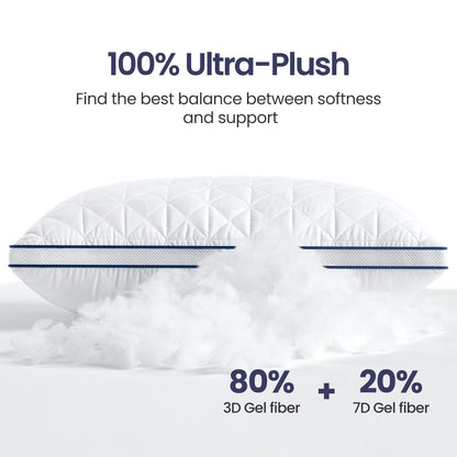 2 Pack BedStory Cooling Bed Pillows for Sleepers