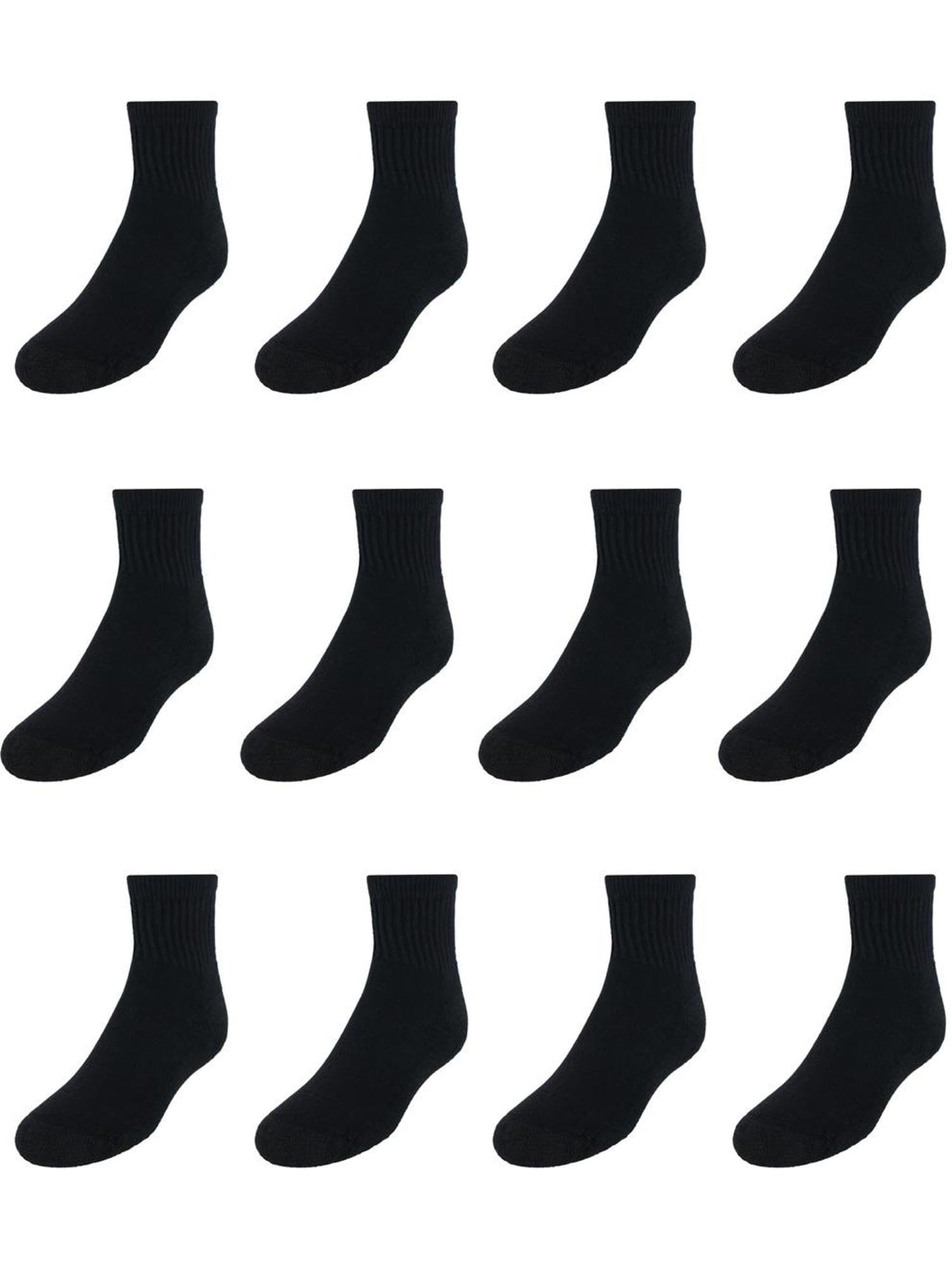12 Pack Hanes Boys Cushioned Ankle Socks