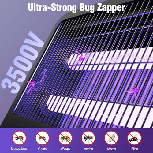 Electric Bug Zapper with Remote and Extra Bulbs