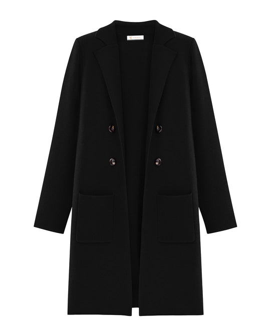 KIRUNDO Women's Thick Open Front Cardigan