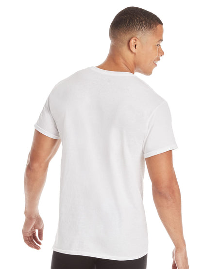Hanes Men's Tagless Cotton Crew Undershirts 3-Pack