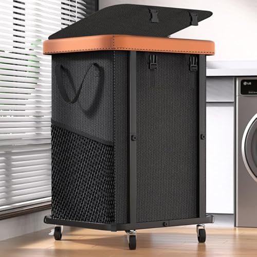 150L Large Rolling Laundry Basket with Removable Bag