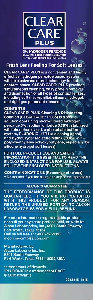 Clear Care Plus Lens Cleaning Solution Twin Pack