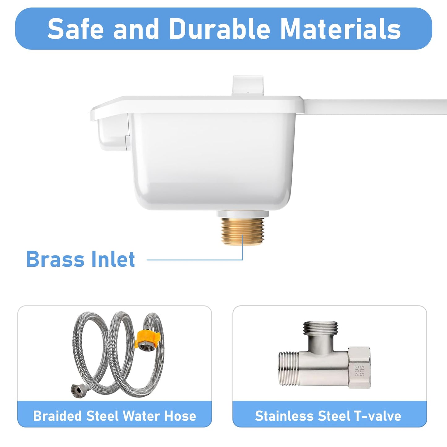 Bidet Attachment for Toilet, Giryarciga Retractable Self Cleaning Cold Water Bidets for Existing Toilets,Self-Cleaning Nozzle,Bidet Toilet Seat Attachment with Non-Electric Dual Nozzle Feminine