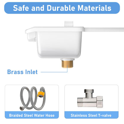 Bidet Attachment for Toilet, Giryarciga Retractable Self Cleaning Cold Water Bidets for Existing Toilets,Self-Cleaning Nozzle,Bidet Toilet Seat Attachment with Non-Electric Dual Nozzle Feminine