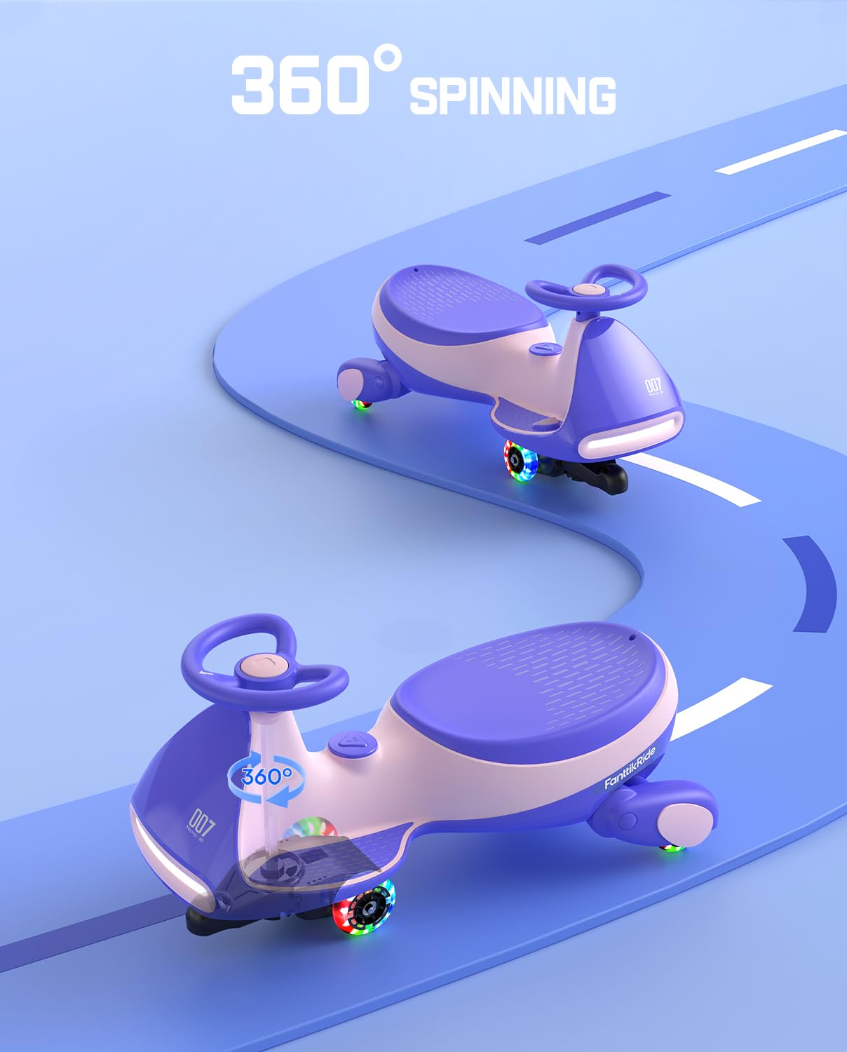 Electric Wiggle Car with Rechargeable Battery