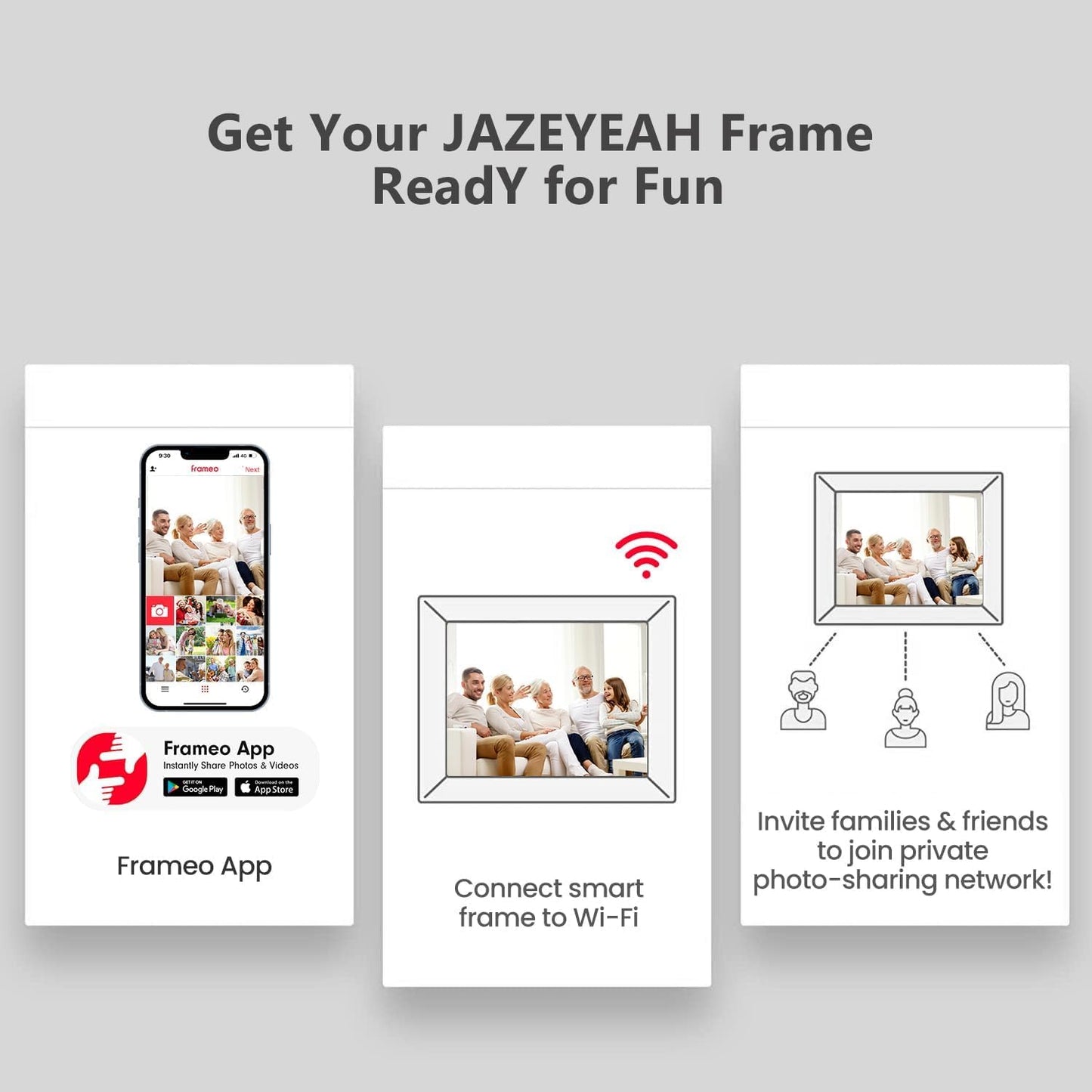 10.1" WiFi Digital Photo Frame with Touch Screen