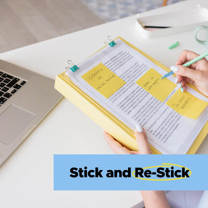 Post-it Super Sticky Notes, 3x3 in, 5 Pads