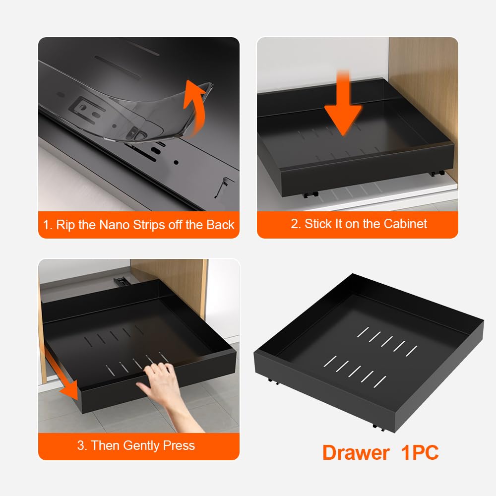 Pull Out Cabinet Organizer by HIKITMATE