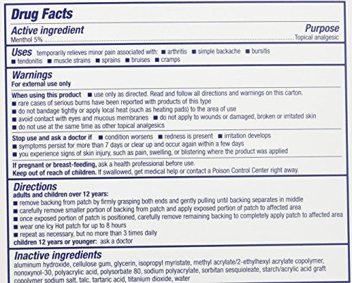 Icy Hot XL Pain Relief Patch (3 Count)