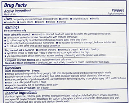 Icy Hot XL Pain Relief Patch (3 Count)