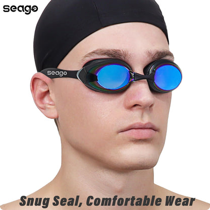 2 Pack Swimming Goggles with Anti-Fog & UV Protection