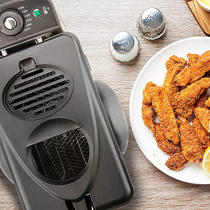 OVENTE 2L Electric Deep Fryer with Filter