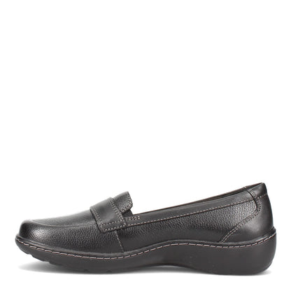 Clarks Women's Black Leather Cora Daisy Loafers