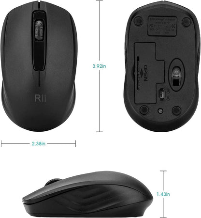 Rii Wireless Mouse 2.4G USB Dongle - 2-Pack