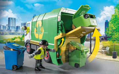Playmobil Recycling Truck with 2 Figures & Accessories