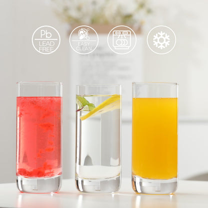 Wlasss Set of 6 Crystal Highball Glasses