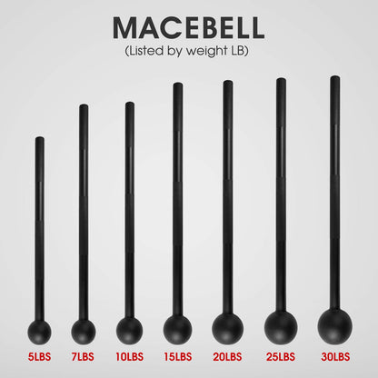 15 lb Yes4All Steel Mace for Strength Training
