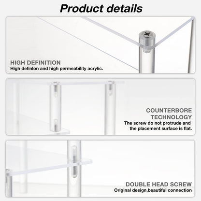 Acrylic Display Risers for Perfumes and Desserts