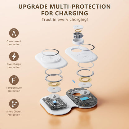 3-in-1 Magnetic Wireless Charger for iPhone & Watch