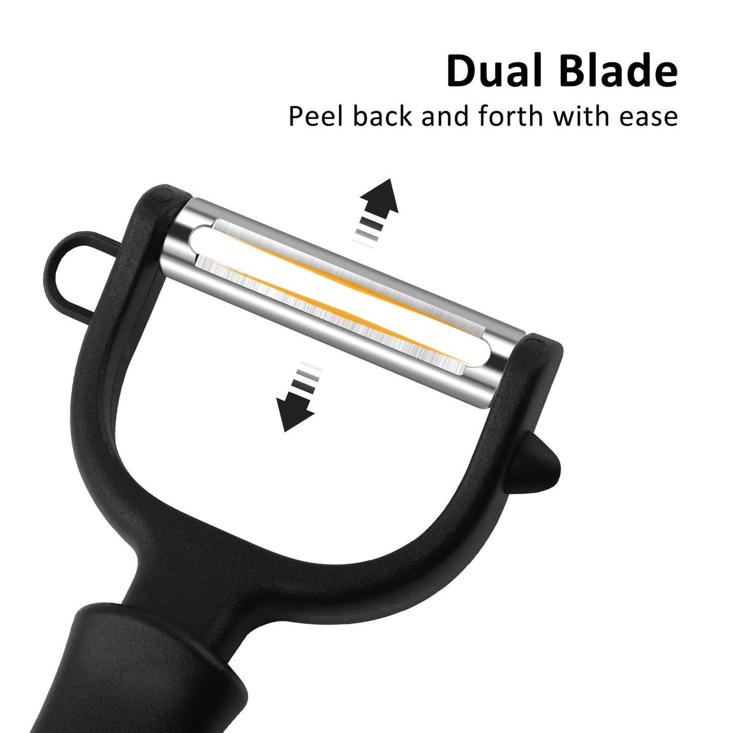 Vegetable Peeler 3-Pack with Long Handle