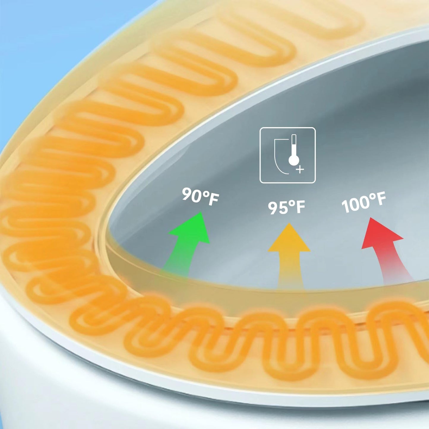 iliD Heated Elongated Toilet Seat with Night Light